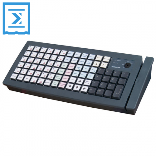 POS-клавиатура Posiflex KB-6600B черная c ридером магнитных карт на 1-3 дорожки